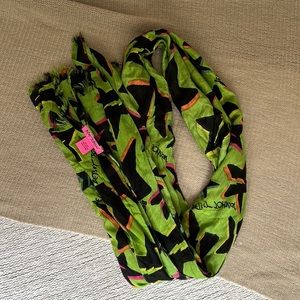 Betsey Johnson Star Print Scarf - Green